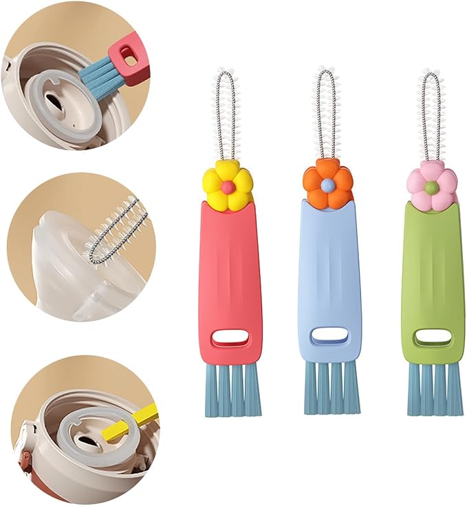 3 in 1 Cup Lid Cleaning Brush by Swicado