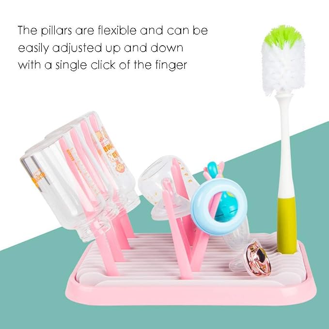 Baby Bottle Drying Rack Dryer Space Saving Travel Holder - Image 6