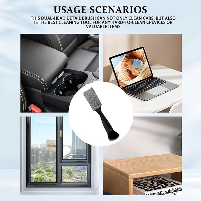 Universal 2 in 1 Duster for Car Clean, Car Vent Cleaner, Double Head Brush - Image 7