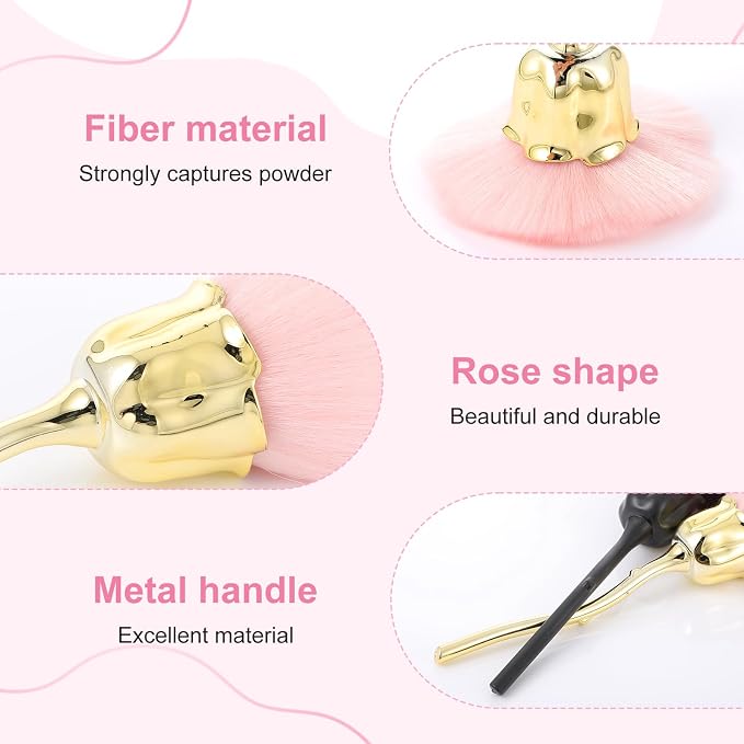 2Pcs Nail Dust Brush, Ultra Soft Nylon Powder Remover - Image 3
