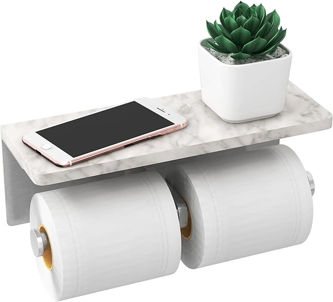 Brushed Nickel Toilet Paper Holder by GypieHouseware