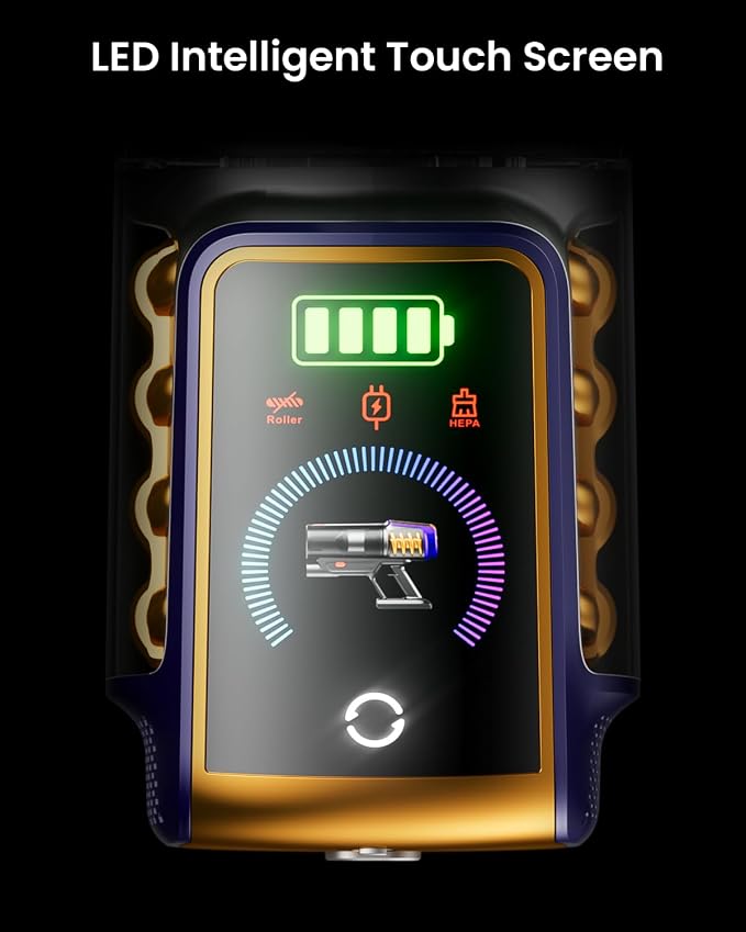 Cordless Vacuum Cleaner, 48KPa/580W/65Mins Vacuum, Self-Standing Vacuum Cleaners - Image 5