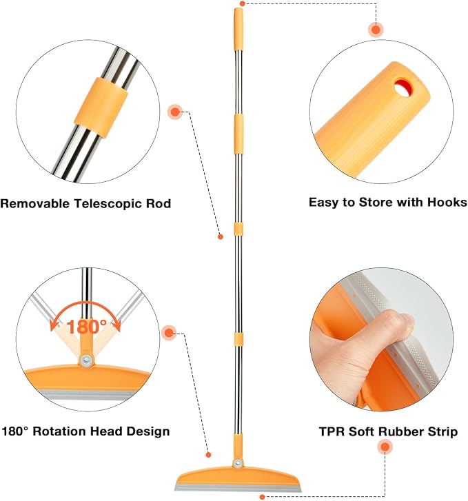Silicone Air Broom, Concrete Floor, Bathroom Tile - Image 4