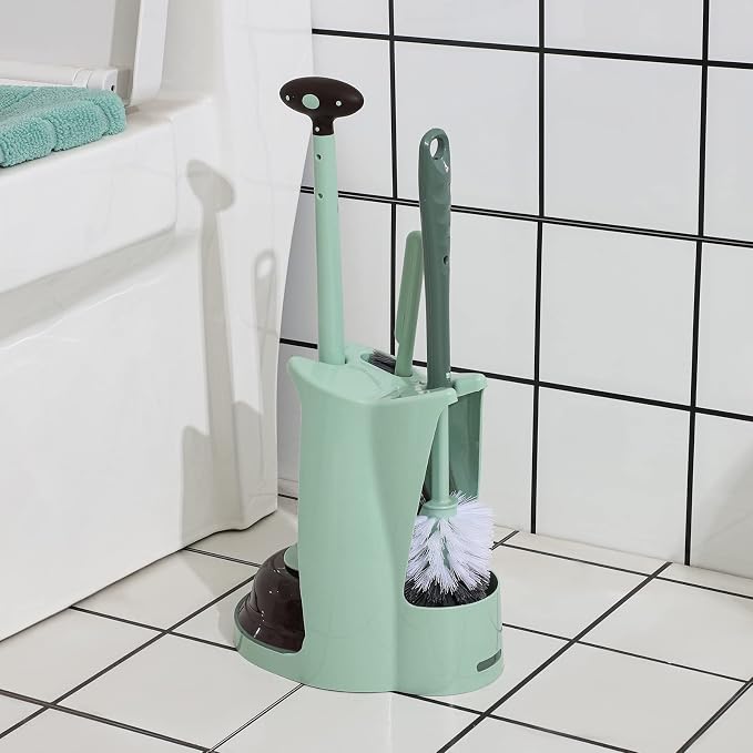 Cq acrylic Toilet Brush and Plunger Set, New Home - Image 3