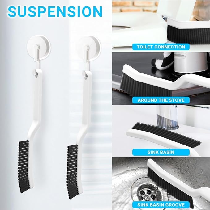 Cleaning Brush Set for Household Use, Scrub Brush, Bathroom Cleaning Brushes - Image 4