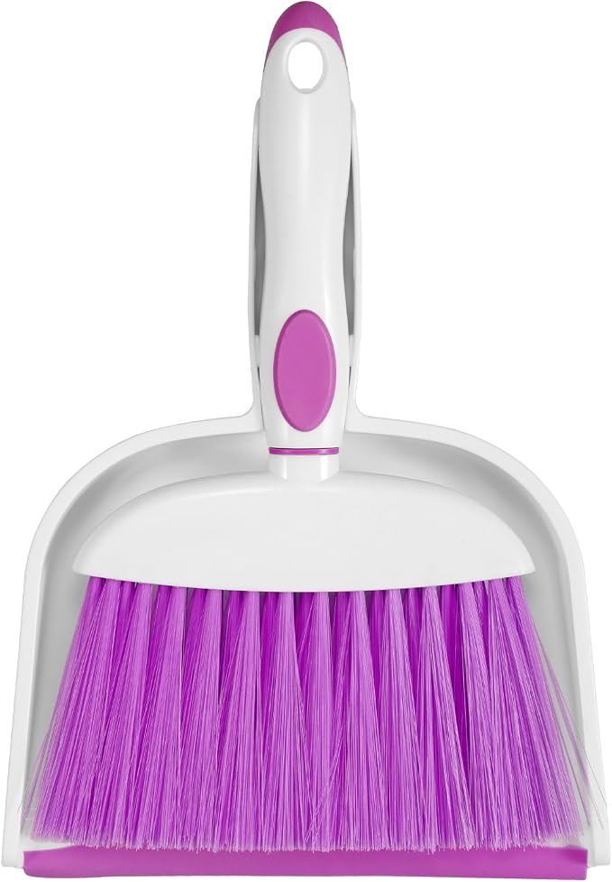 NACENA Small Dust Pan and Brush Set, Mini Broom and Dustpan Set Small Hand by NACENA