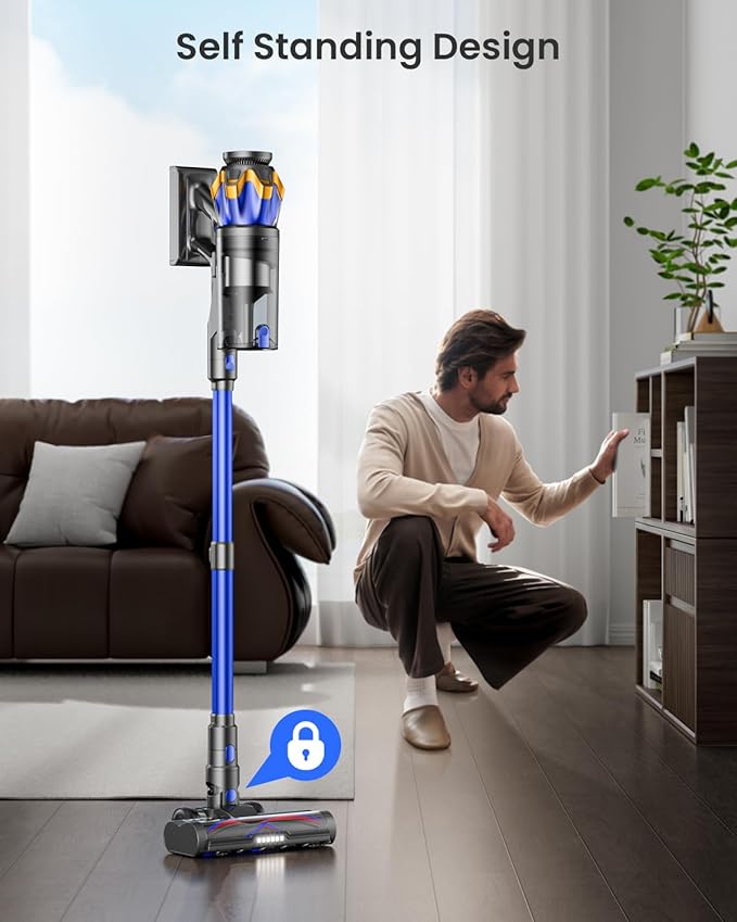 Cordless Vacuum Cleaner, Upgraded 600W 50KPA 70Mins Cordless Stick Vacuum - Image 5