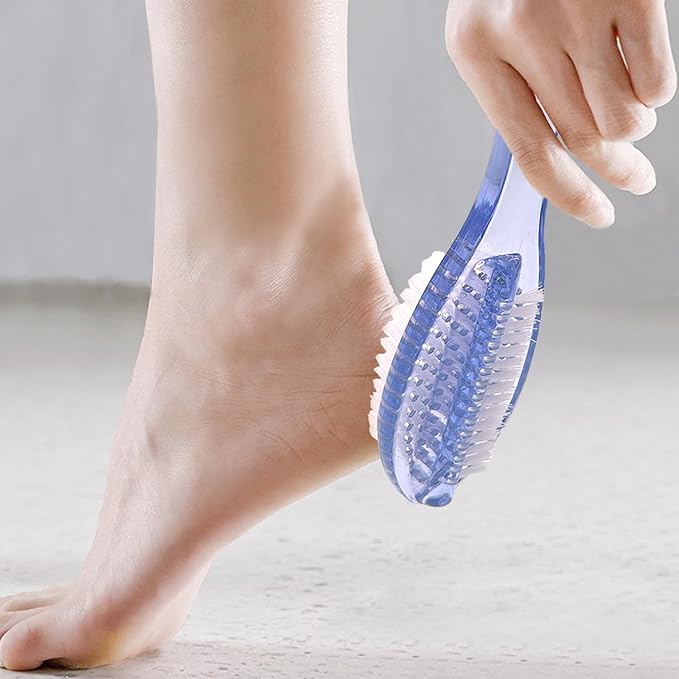 Handle Grip Nail Brush Two Sided Hand Fingernail Cleaning Brush Foot Scrub - Image 4