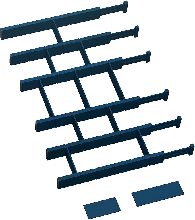 6 Pack Bamboo Drawer Dividers by GZOOGHOME