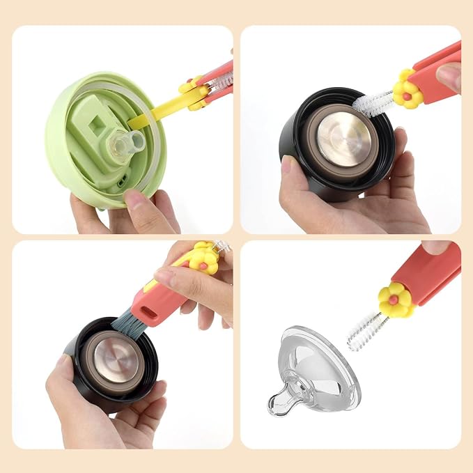 3 Pcs 3 in 1 Cup Lid Cleaning Brush Crevice Cleaning Brush - Image 3