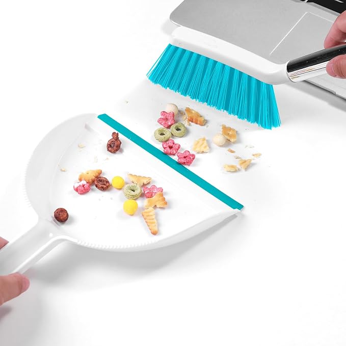 NACENA Mini Broom and Dustpan Set, Small Dust Pan and Brush Set - Image 4
