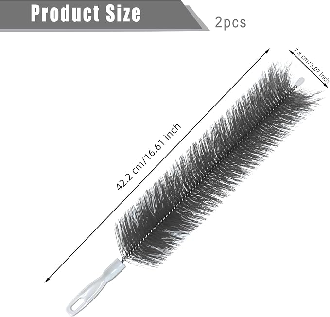 2 PCS Fan Cleaner Brush, Cobweb Duster Bendable Fan Duster, Plastic Dust - Image 2