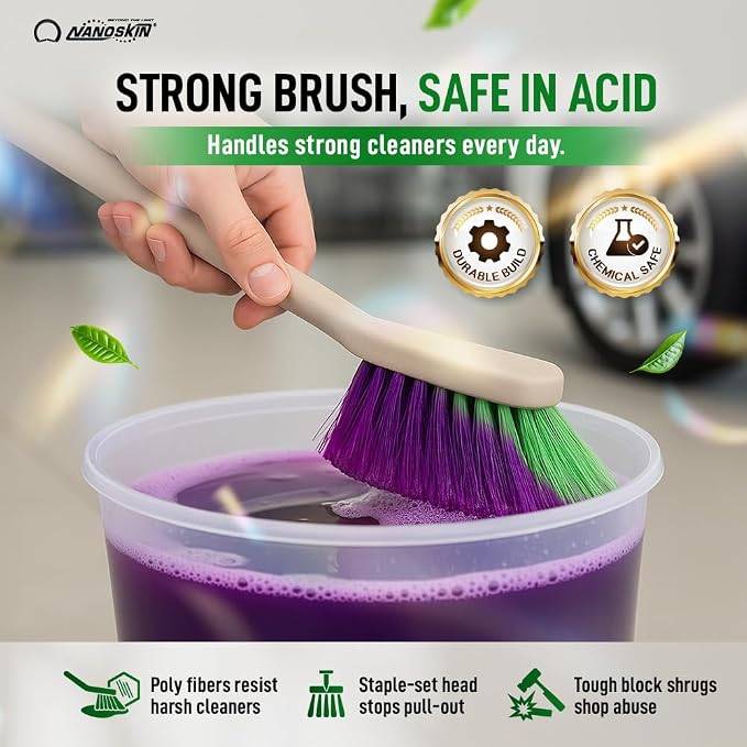 Nanoskin Professional 20-Inch Angled Tire & Wheel Cleaning Brush - Image 7