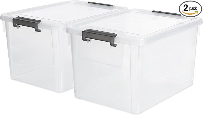 Citylife 32 QT Plastic Storage Bins by CitylifeHomeOrganization