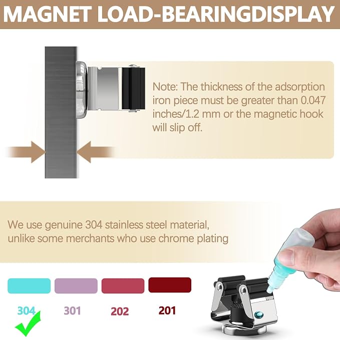3-H Upgraded Magnetic Broom Holder - Image 3