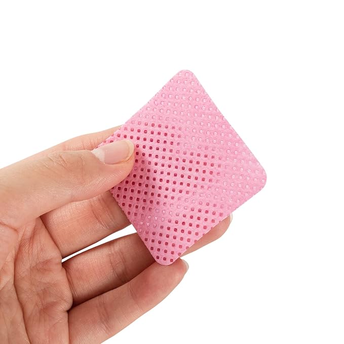 BLUERISE Lint Free Nail Wipes Pink 1200pcs Nail Polish Remover Pads Soft - Image 9