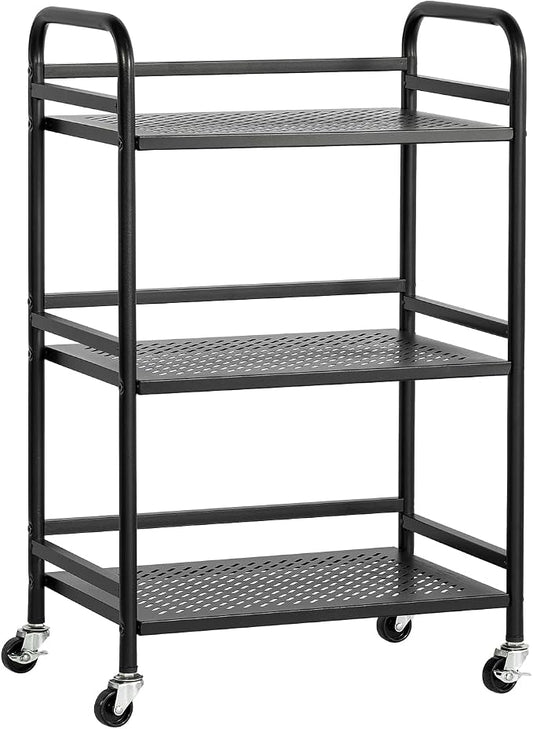 HDANI 3 Tier Rolling Cart, Heavy Duty Multifunctional Metal Frame-Supports 22 by HDANI