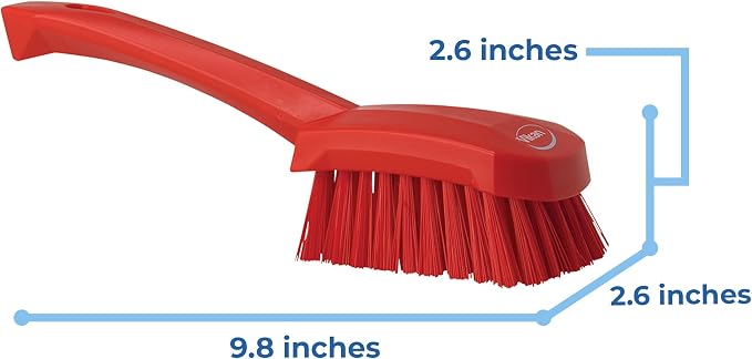 Vikan - 41924 Heavy Duty Sweep Hand Brush, Short-Handled Cleaning Brush and - Image 5