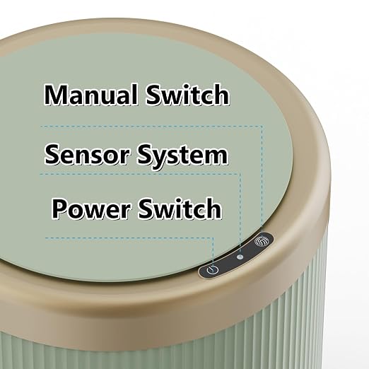 URALFA Automatic Motion Sensor Bathroom Trash Can - Image 5
