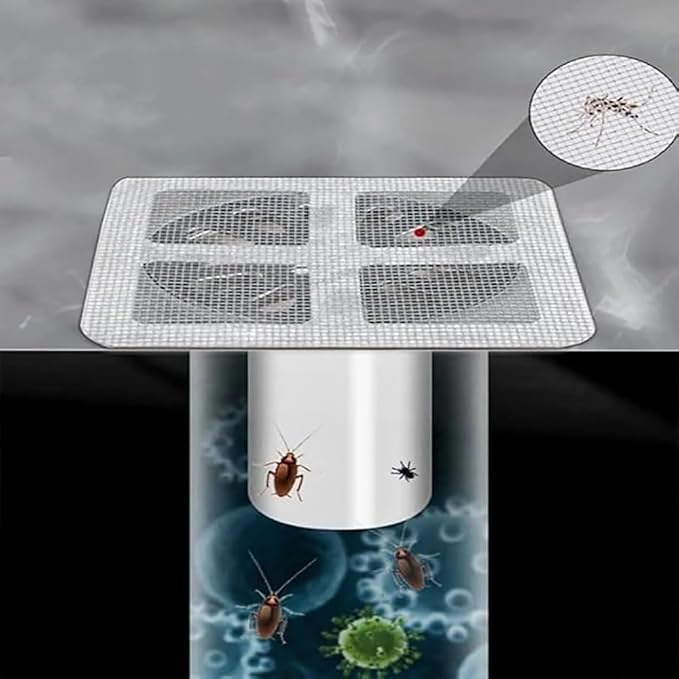 20 Pcs Disposable Shower Drain Hair Catcher Mesh Stickers, Bathroom Drain Trap - Image 5