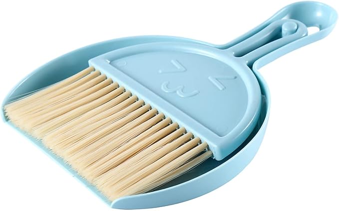 Mini Broom and Dustpan Set, Portable Cleaning Brush and Dustpan Combo Whisk Set by Unknown