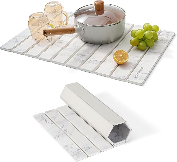 Large Stone Drying Mat for Kitchen Counter by KEYCHAD