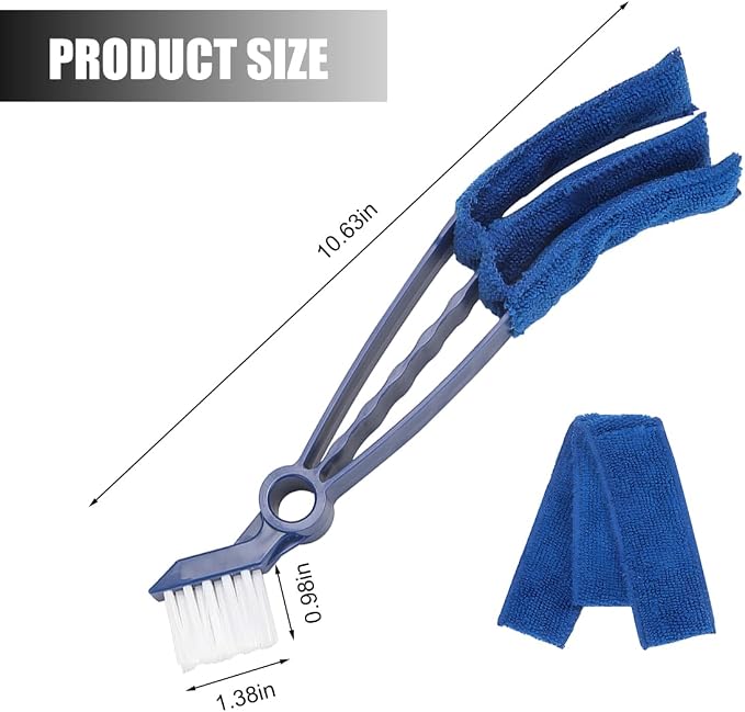 Mini Duster for Car Air Vent, Vehicle Air Conditioner Cleaner & Brush - Image 2