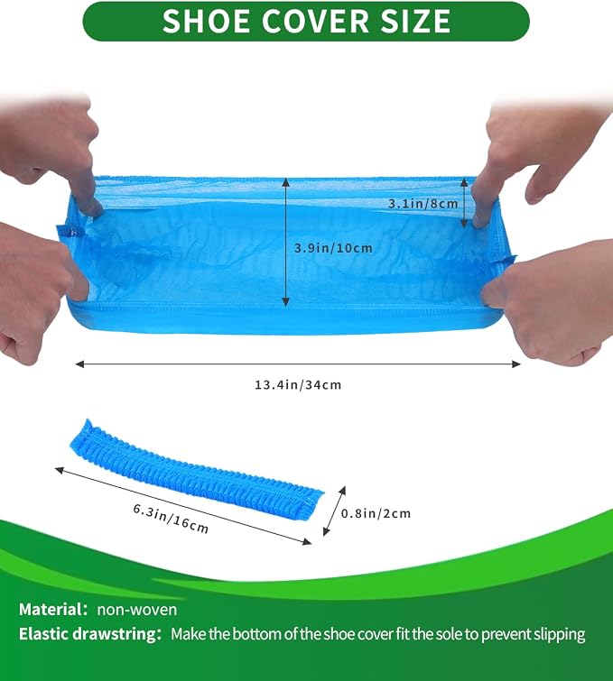 50Pcs Non-Woven Shoe Covers Disposable Non Slip - Image 6