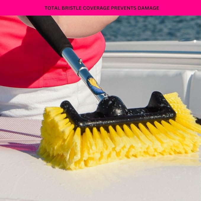 Big Bird Brush Yellow Boat Deck Scrub Brush - Image 5
