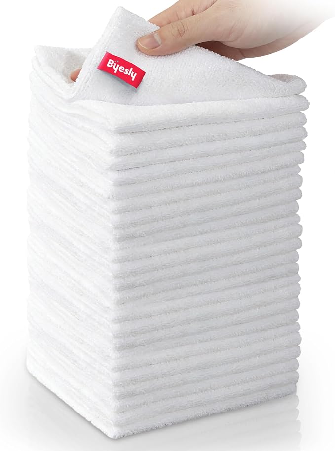24-Pack Microfiber Cleaning Cloth, 11.5x11.5 Microfiber Towels by Unknown
