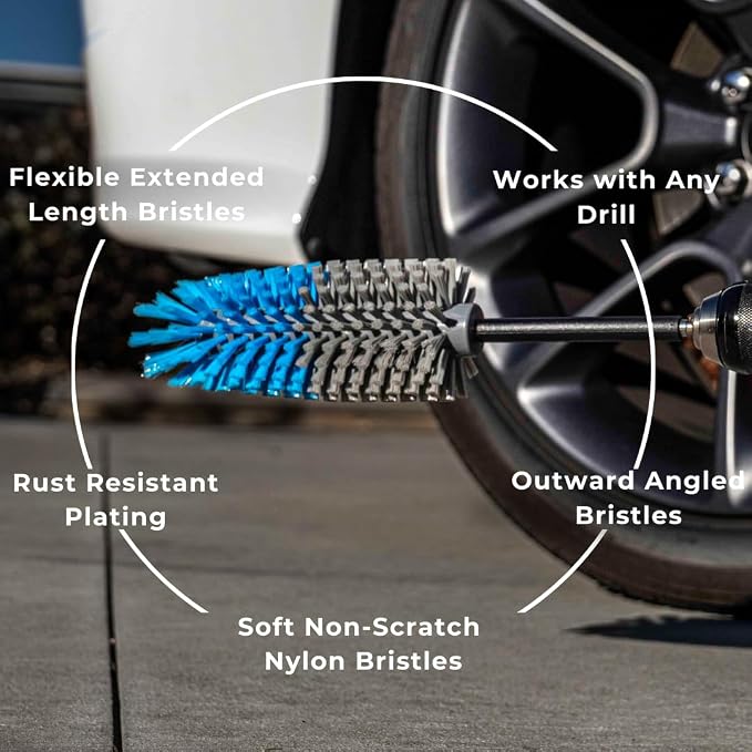 Long Reach Drill Brush Attachment, All Purpose - Image 6
