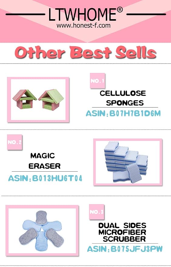 LTWHOME Bulk Pack Medium Size Magic Cleaning Sponge Eraser Multi-Functional - Image 4
