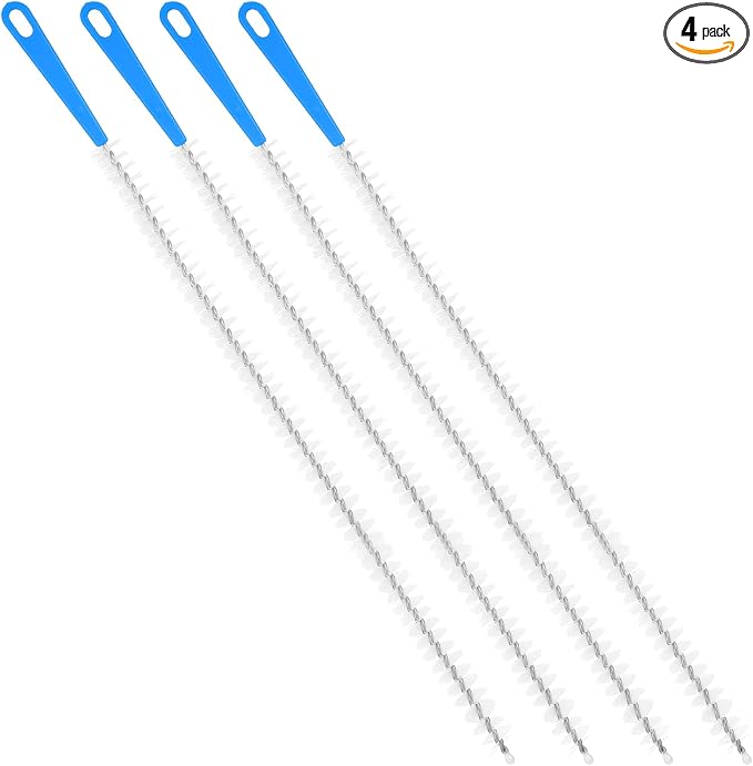 4 Pack Flexible Drain Cleaning Brush, 23.6inch Long Drain Clog Remover Tool by Unknown
