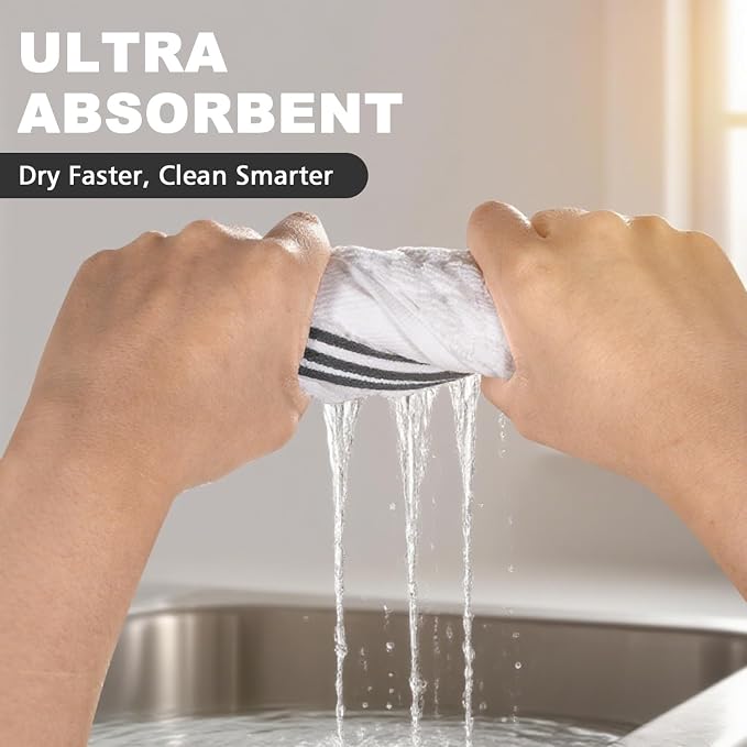 4 Pack 100% Cotton Wash Cloth, 12x12 Inch Highly Absorbent and Soft Feel - Image 5