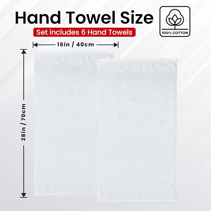 Infinitee Xclusives White Hand Towels - Image 3