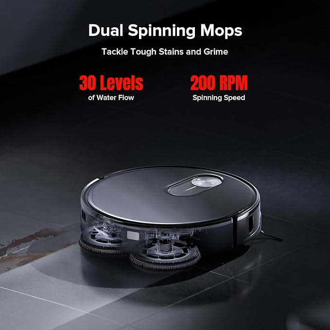 roborock Qrevo Slim Robot Vacuum and Mop Combo, 8.2cm Ultra-Slim, 3D Sensing - Image 6