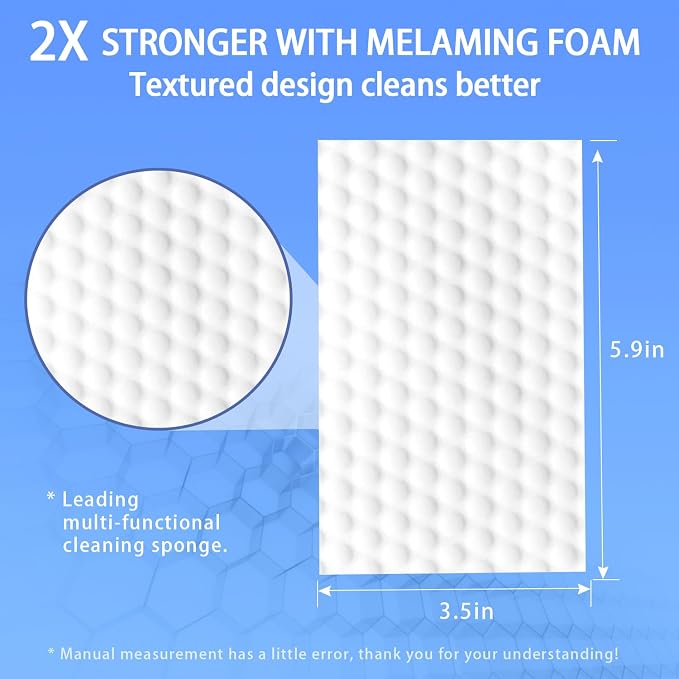 Magic Cleaning Sponge Eraser Sheets, Long Lasting, Disposable Cleaner Pads - Image 2