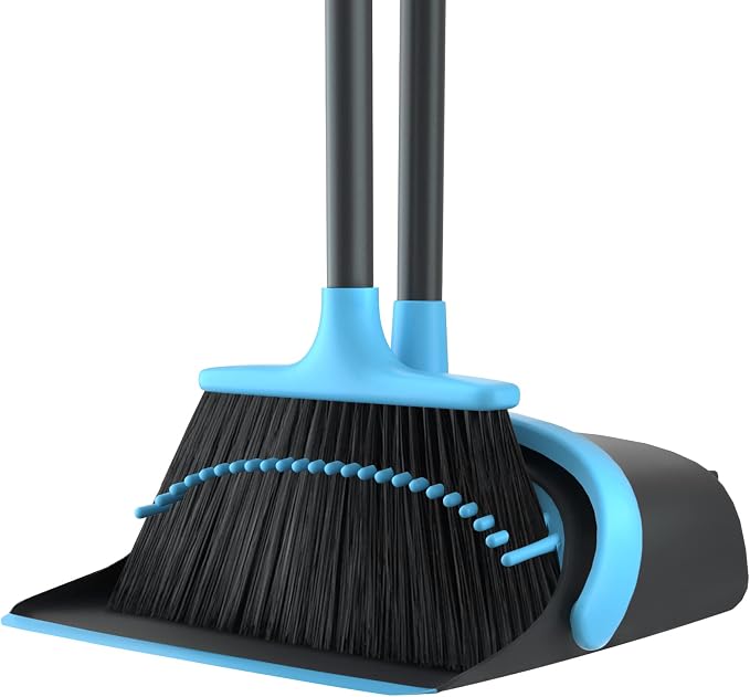 52" Long Handle Broom and Dustpan Set by SANGFOR