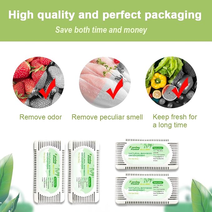 2Packs Fonday Refrigerator Deodorizer Odor Eliminator - Image 3