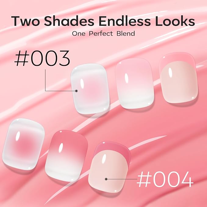 modelones Pat Paint Gel Nail Polish, 2 Colors Soak Off UV Patting Gel Polish - Image 2