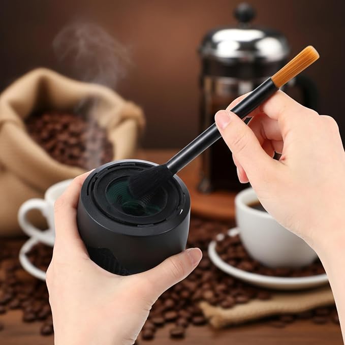 Coffee Grinder Cleaning Brush, Double Head Espresso Brush, Barista Dusting - Image 4