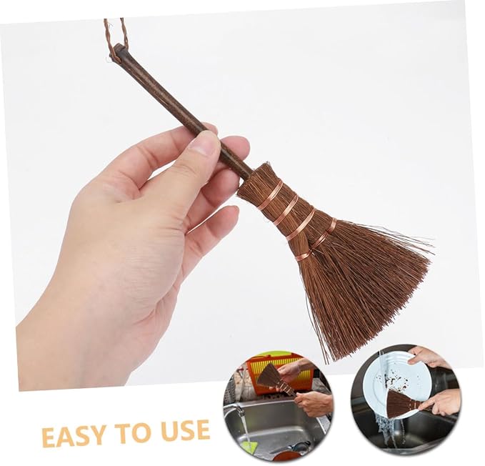 Happyyami 2pcs Mini Broom for Pet Hair Carpet Sweeper Brush Boys and Girls Mop - Image 9
