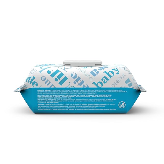 Amazon Elements Baby Wipes, Alcohol-Free, - Image 3