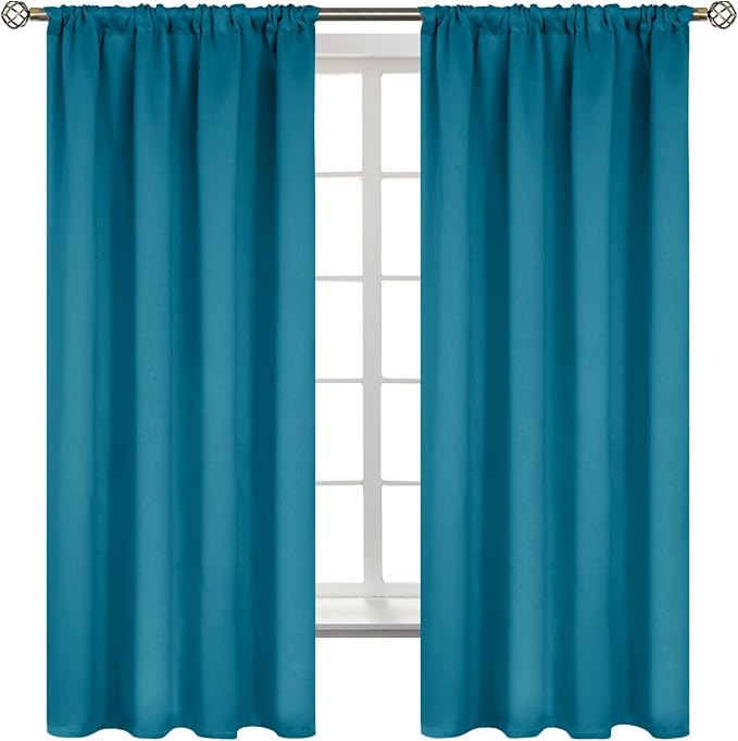 BGment Peacockblue Blackout Curtains by BGment