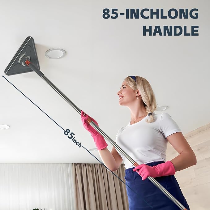 Long Handle Wall Mop & Baseboard Cleaner - Image 5