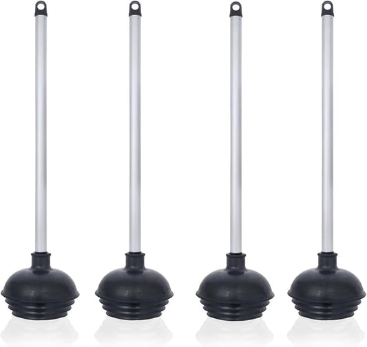 NEIKO 60190A Toilet Plungers, 4 Pack, Patented All-Angle Design, Heavy Duty by NeikoTools