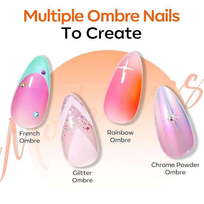 Modelones 150pcs Nail Sponges for Ombre, Nail Art Sponge - Image 7