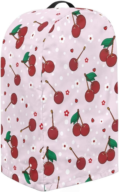Cherry Print Blender Covers for Kitchen Food Processor Cover with Handle, Drawstring Dust Covers for Kitchen Appliances Stand Mixer or Coffee Maker Appliance Cover