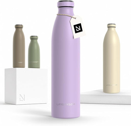 LARS NYSØM Stainless Steel Insulated Water Bottle 12oz 17oz 25oz 34oz 51oz | by LN