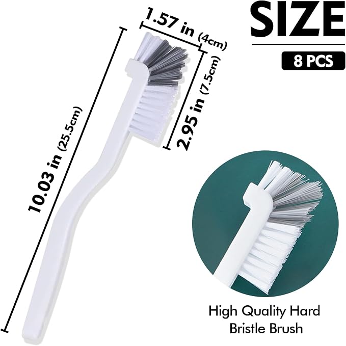 Dish Scrub Brush 8PCS Small Scrub Brush Nylon Gap Cleaning Brush - Image 2